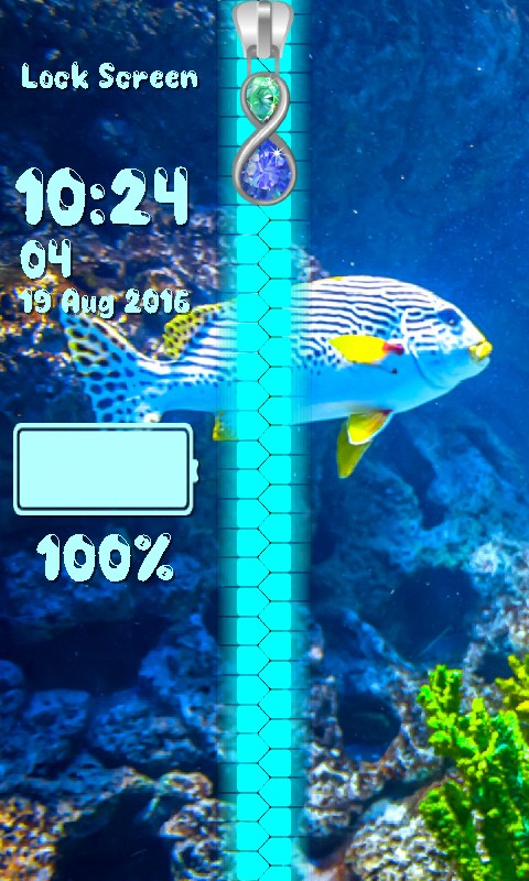 Fish Zipper Lock Screen