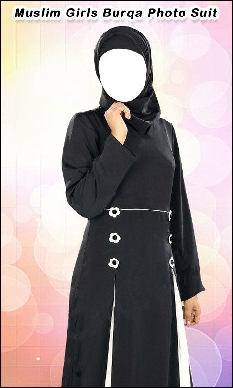 Muslim Girls Burqa Photo Suit