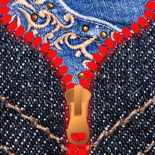 Jeans Zipper Lock Screen