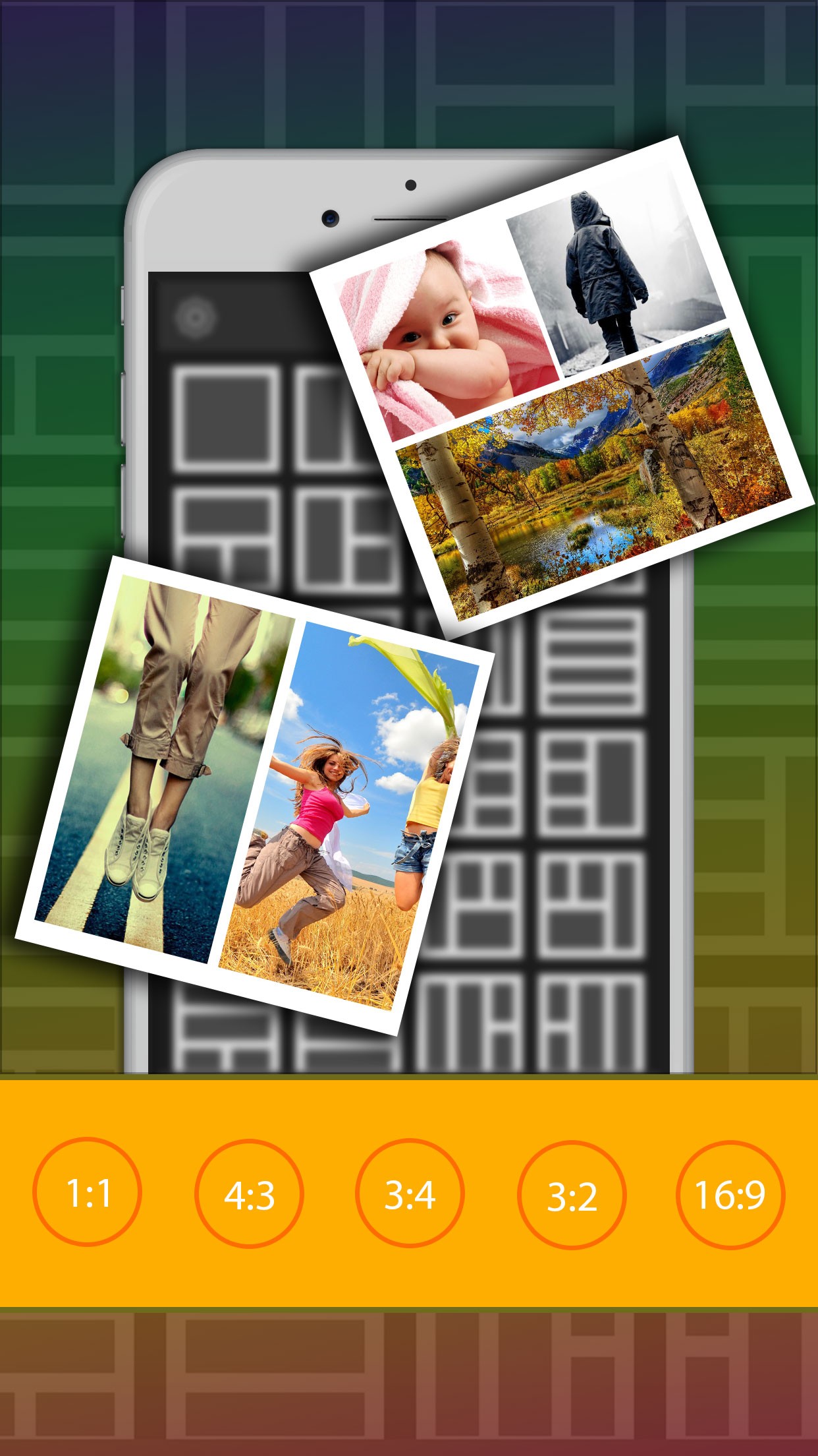 Photo Collage - Free Pic Frame Maker, Grid Creator