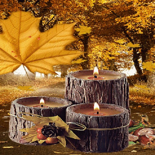 Wood Candles Live Wallpaper