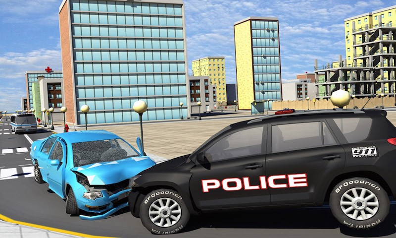 City Crime Gang vs Police Car