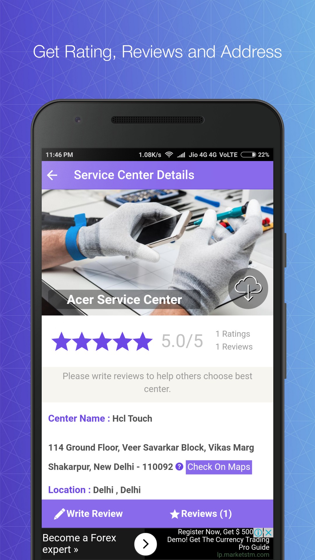 Mobile Service Centers