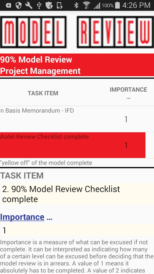 Model Review Process