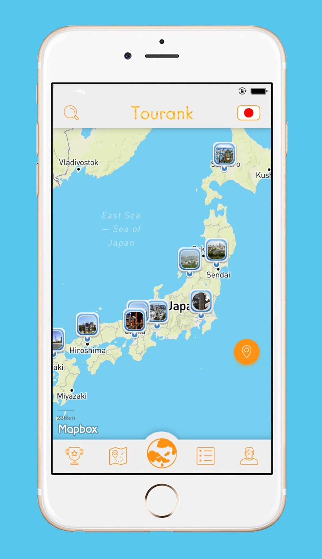 Tourank Smart Mobile Travel Guide on Japan