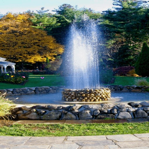 Fountain In Park LWP