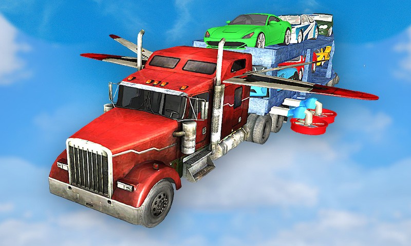 Flying Car Transport Truck 3D