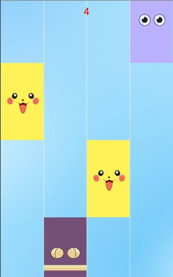 Piano Tap: Pikachu tiles 2
