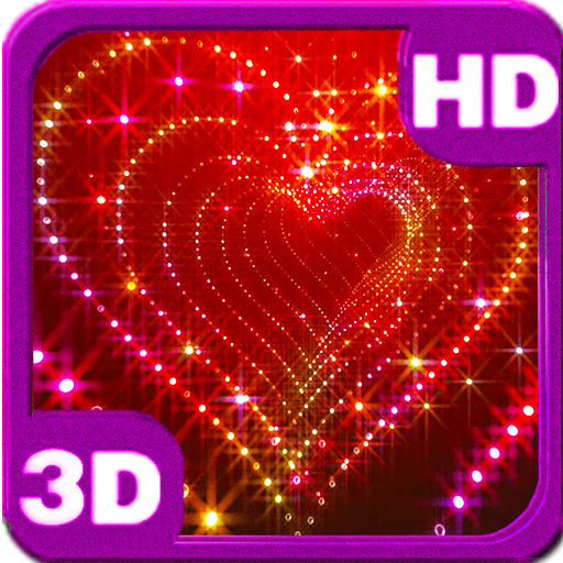 Tunnel Glitter Spark Heart 3D