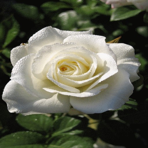 Dewy White Rose LWP