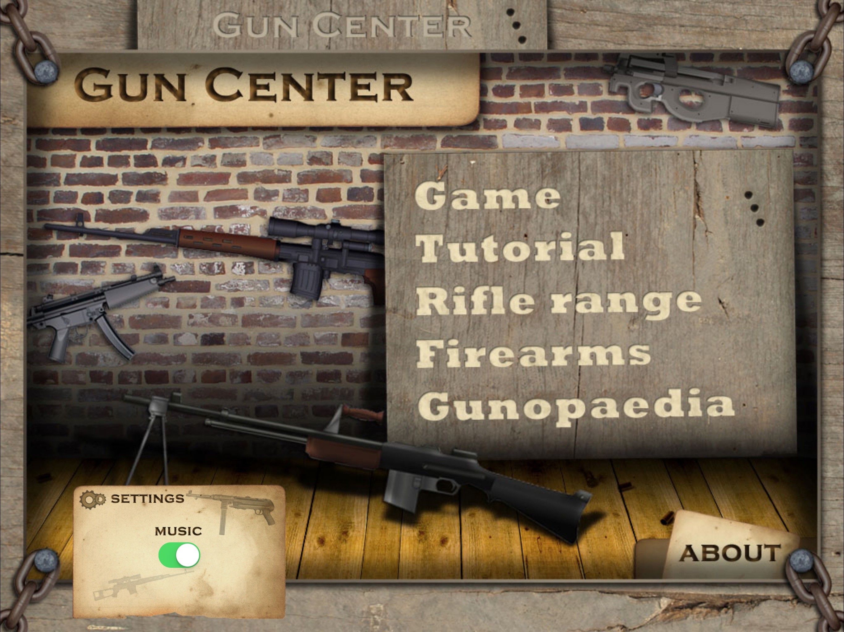 GUN CENTER Ultimate Gun Builder &Rifle Range Games