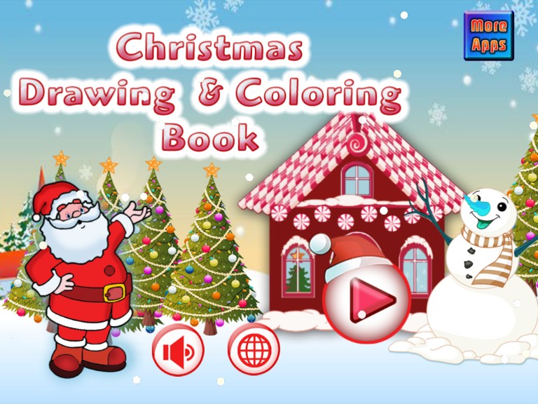 Christmas Drawing Coloring Book