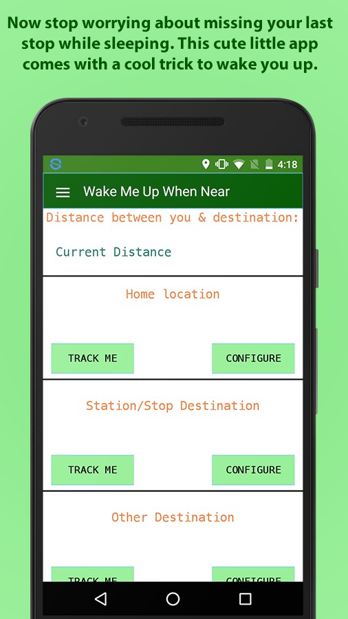 Wakemeupnear - Travel Alarm App