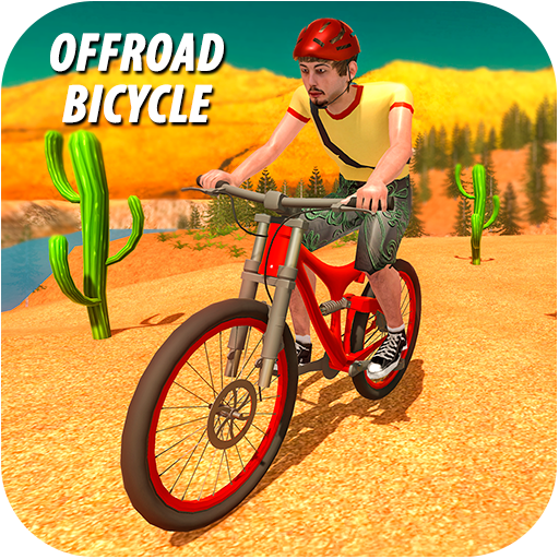 Downhill Offroad Bicycle Rider