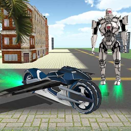 Flying Robot Bike Transform