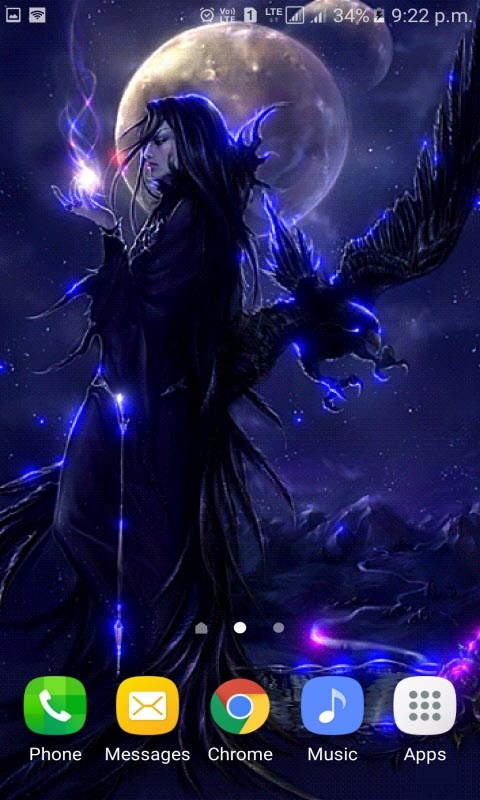 Night Witch Live Wallpaper