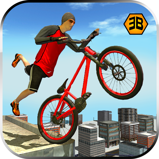 Rooftop BMX bicycle rider 2017