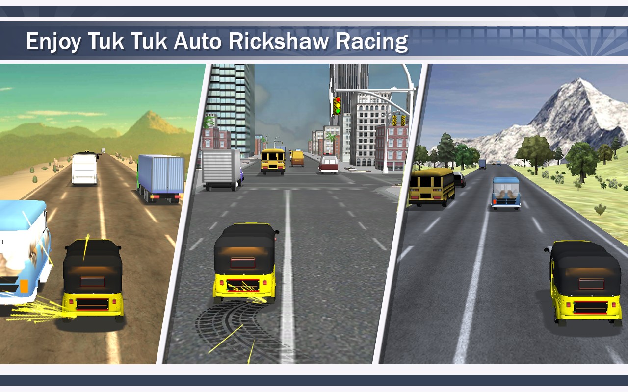 Tuk Tuk Auto Rickshaw Racing