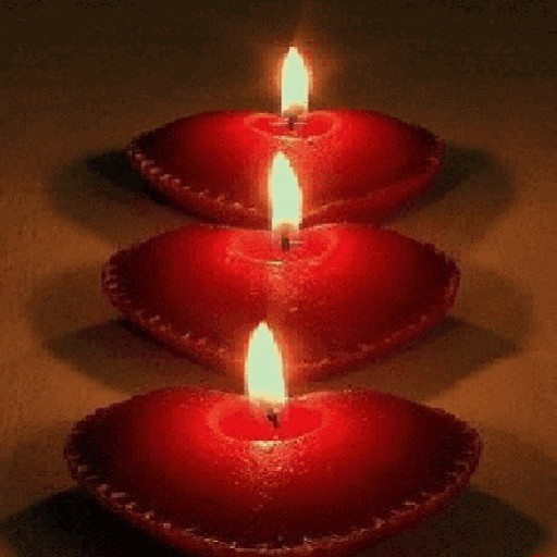 Red Heart Candles LWP