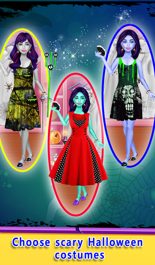 Halloween Monster Princess Fashion Salon