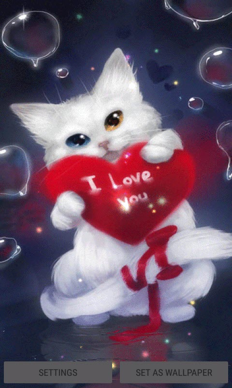 Red Heart Cat LWP