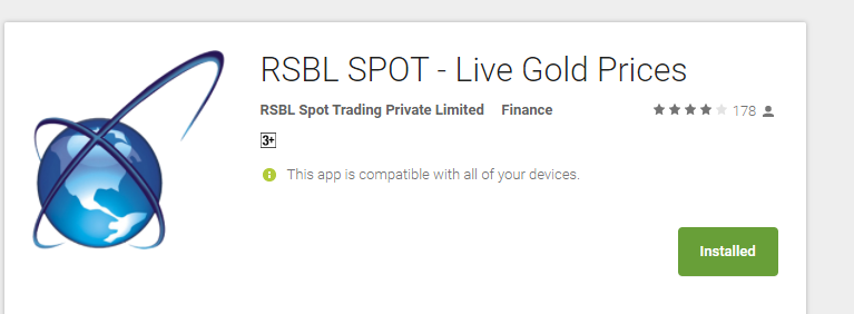 RSBL SPOT - Live Gold Prices