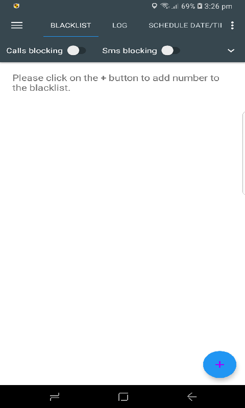Calls Sms Blacklist