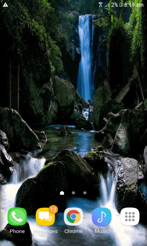 Mountain Waterfall Live Wallpaper