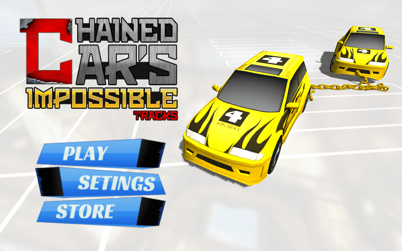 Chained car's impossible tracks 3D