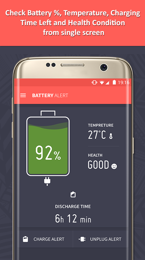 Full Battery Charge Alarm and Theft Security Alert