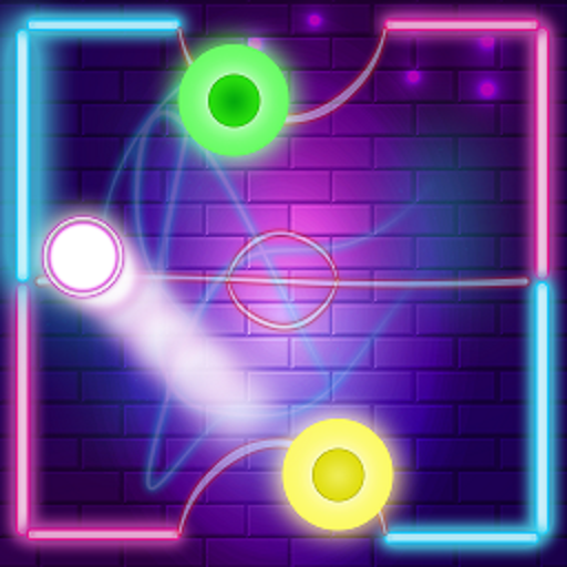 Neon Air Hockey Glow