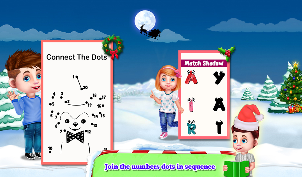 Connect The Dots: Christmas Educational Kids Game