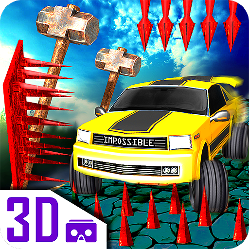 Impossible car escape 3d stunts Speed Racing mania