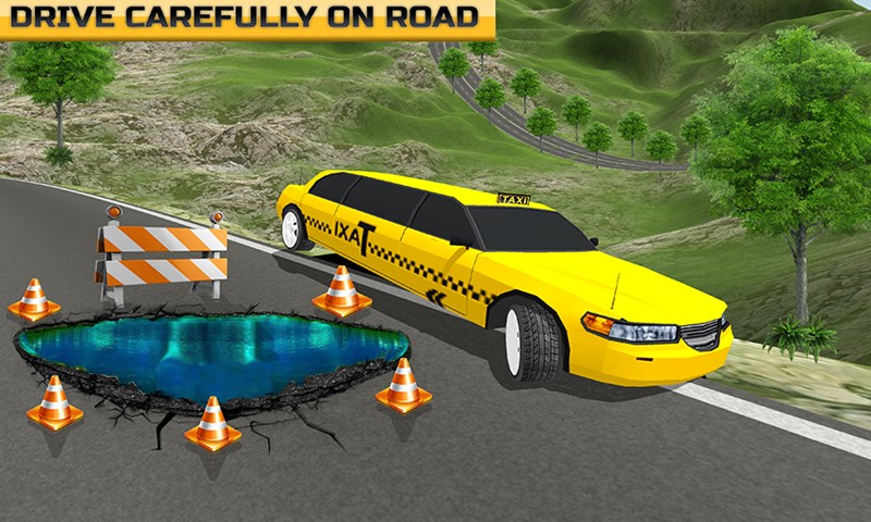 Offroad Limo Taxi Driving Hill Station