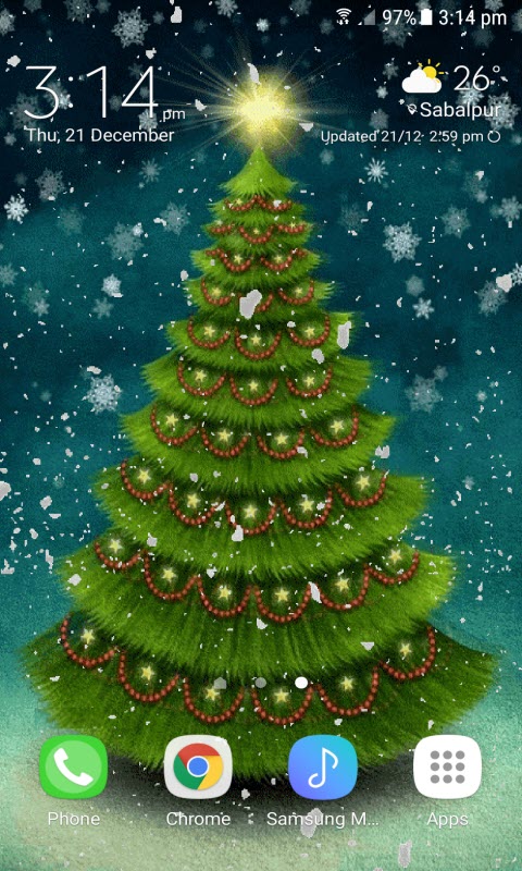 Snowy Christmas Tree LWP