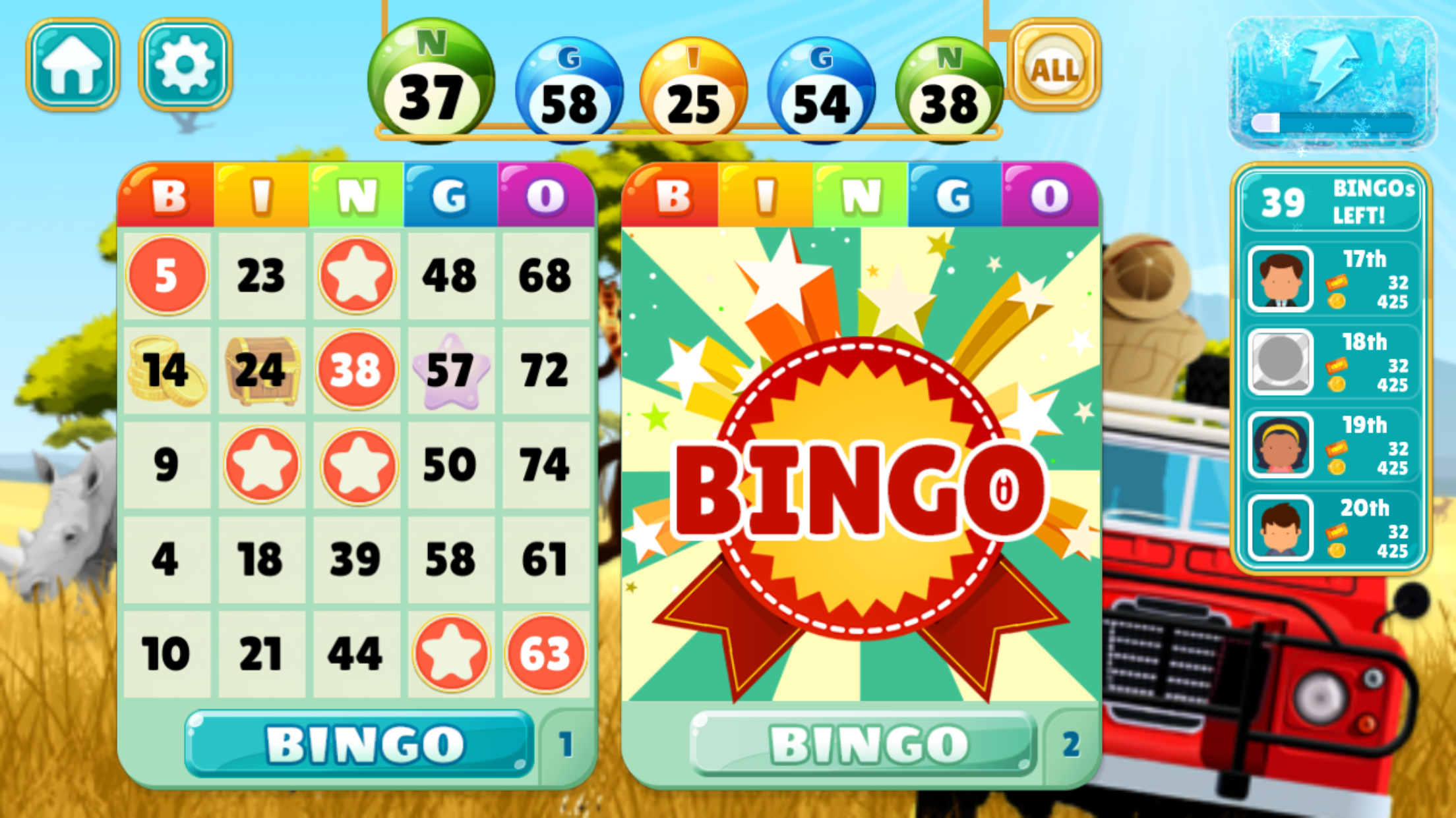 Playing Bingo