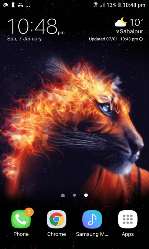Fiery Tiger King LWP