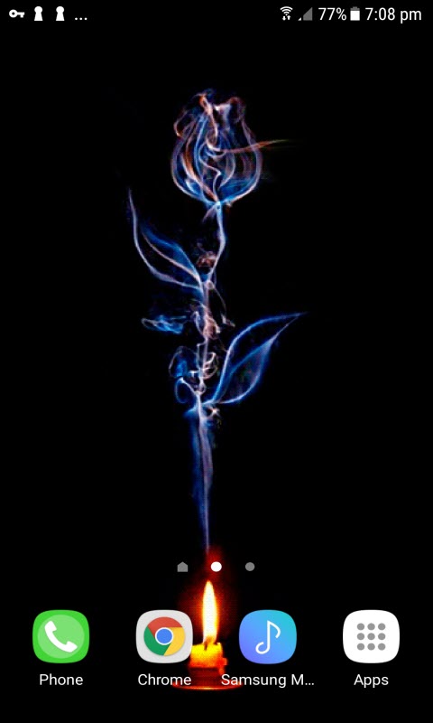Candle Flower Live Wallpaper