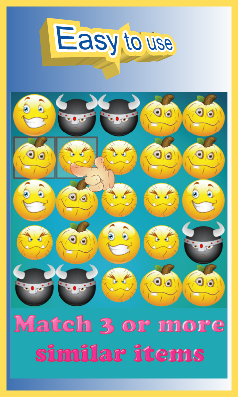 Emoji Match 3 Puzzle Game