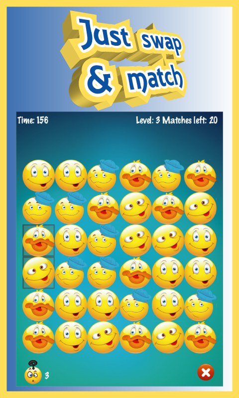 Emoji Match 3 Puzzle Game