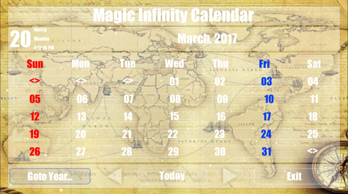 Magic Infinity Calendar