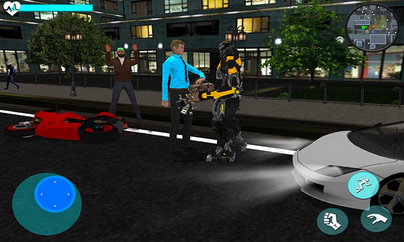 Street Robot Thug Fight City Survival