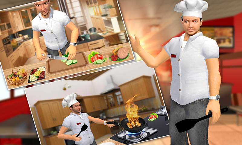 Virtual Waiter Restaurant Game 3D