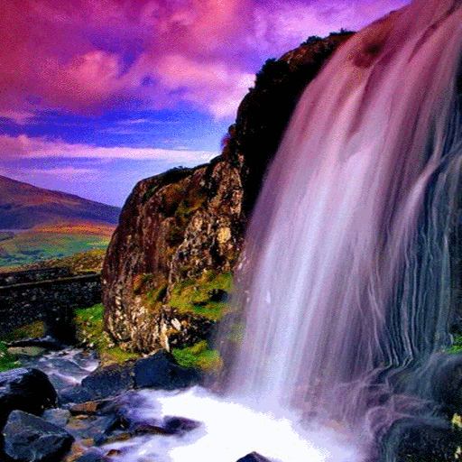Magical Waterfall View LWP