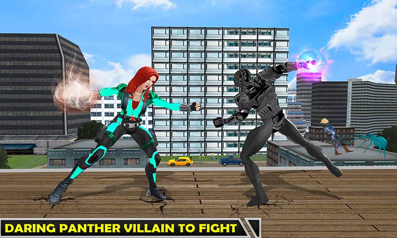Multi Spider Heroine Vs Super Villain Crime Battle
