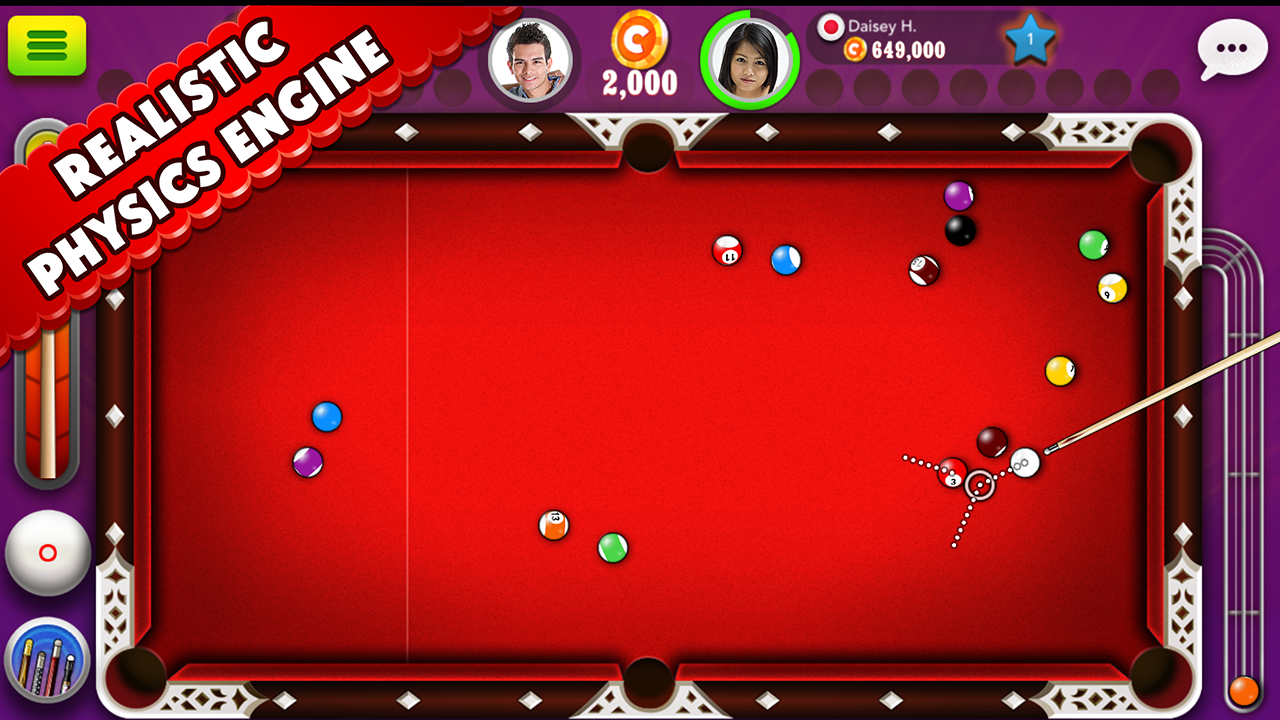 Pool Strike Online 8 ball pool billiards with Chat