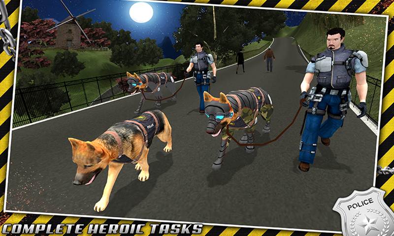 Robotic Police Dog: K9 Dog Chase Simulator