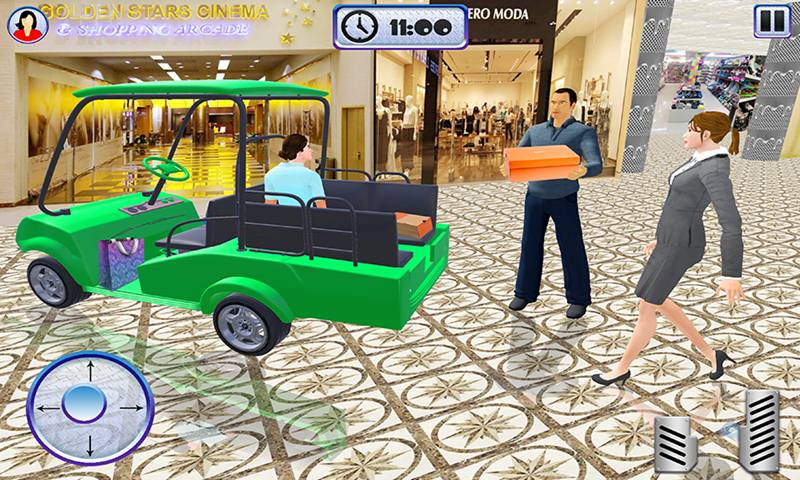 Shopping Mall Taxi Driver Cart Simulator