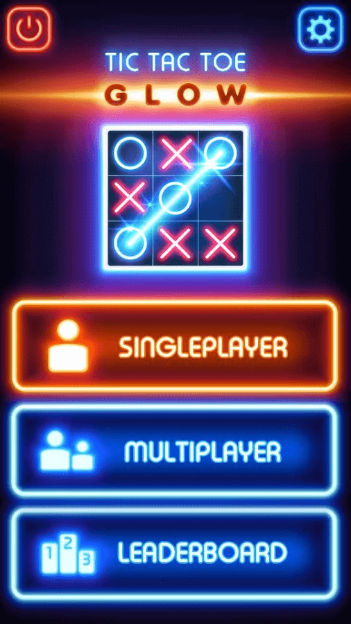 Tic Tac Toe glow - Puzzle Game - APK Download for Android