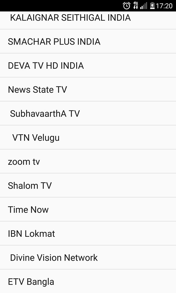 Indian TV channels